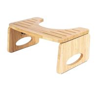 Caminata de baño de madera - Taburete plegable, reposapiés ajustable para baño | Durabels Taburete en cuclillas Postura de baño mejorada, taburete en cuclillas portátil para una experación