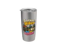 Caminata divertida con Instant Hiker Just Add Coffee Vaso térmico de acero inoxidable de doble pared
