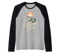 Caminata matutina Cumbre de Bienestar y Terapia de café con Naturaleza Camiseta Manga Raglan