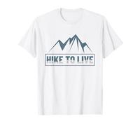 Caminata Vivir Aventura Naturaleza Camping Montañas Al Aire Camiseta