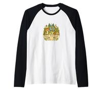 Caminata y descubre la Naturaleza Humor Arte Camiseta Manga Raglan