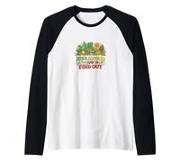 Caminata y descubre la Naturaleza Humor Arte Camiseta Manga Raglan