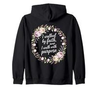 Caminé por fe Ahora Camino con propósito Misión Sudadera con Capucha