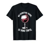 Camino 2026 Spiritual Guide Is Vino Tinto Wine Buen Camino Camiseta