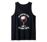 Camino 2026 Spiritual Guide Is Vino Tinto Wine Buen Camino Camiseta sin Mangas