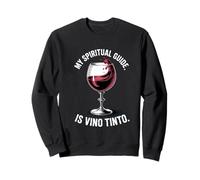 Camino 2026 Spiritual Guide Is Vino Tinto Wine Buen Camino Sudadera