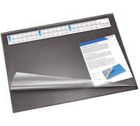Camino 49646 vade synthos, completo transparente, 65 x 52 cm, color negro