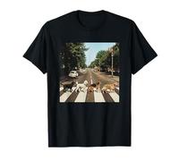 Camino a la abadía Perros Parodia Divertido Perro Amante Cruce Camiseta