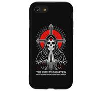 Camino a la salvación Oscuro gótico Cristiano Esqueleto segador Carcasa para iPhone SE (2020) / 7/8