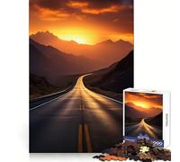 Camino al Amanecer en Las montañas, Rompecabezas de 1000 Piezas para Adultos, Juguete para ejercitar la Mente, diversión compartida, Arte de Corte preciso 50x75cm