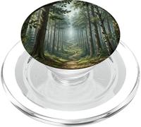 Camino Bosque Escena Naturaleza Sereno Bosque Sendero Árbol PopSockets PopGrip para MagSafe