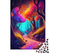 Camino Bosque fantasía 1000 Piezas Cartón Grueso Rompecabezas Conjunto Coleccionistas Imposible Difícil Desafío Juego Educativo 70x50cm/1000pcs