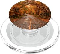 Camino Bosque Otoño Hojas De Otoño Camino sinuoso Esc PopSockets PopGrip para MagSafe