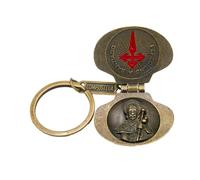 Camino Cats Llavero plegable del Camino de Santiago, marrón, ca. 9,0 x 3,5 cm