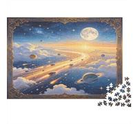 Camino Celeste Fantástico Puzzle de 1000 Piezas Papel para Adultos Cielo Nocturno de Ensueño Juego de Puzzle 1000 Piezas Relajación Decoración Regalo 70x50cm/1000pcs