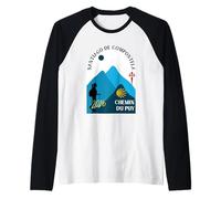 Camino Chemin du PUY Mujer Caminando Santiago Compostela 2026 Camiseta Manga Raglan
