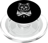 Camino Cósmico Mestizo Constelaciones Gato De Pelo Corto PopSockets PopGrip para MagSafe