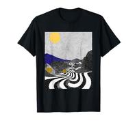 Camino Cósmico Op-Art Giro Hipnótico Camiseta