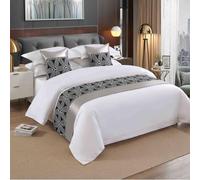 Camino De Cama, Camas Corredores de cama Bufanda de cama Hotel de lujo Jacquard Colchas Protección de ropa de cama para bufandas Decoración del hogar Fundas de cojín(F6,50x210cm (for 1.5m bed))