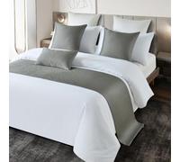 Camino De Cama Corredor De Cama De Lujo Hotel Protector Elegante Cómodo Ropa De Camas Toalla para Camas Decoración para Dormitorio De Hotel-Gray||50x210cm(1.5m Bed)