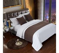 Camino De Cama De Hotel Colchas Y Cubrecamas Sencillos Y Modernos Corredor De Cama Individual, Doble Y King Decoración De Cama Para Hogar Y El Dormitorio Funda De Cama-brown||50x240cm(1.8m bed)