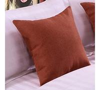 Camino De Cama para Los Pies De La Cama, Color Liso, Bufanda De Cama, Antipolvo, Antideslizante, Funda Protectora para Toallas De Pie De Cama, 44 Orange 45 * 45cm Pillowcase x 1