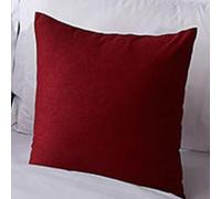 Camino de Cama tamaño King, Funda de cojín de Lino con núcleo de Almohada, cojín de poliéster para Asiento de Coche, para sofá, Silla, Cama, sofá, Rojo, 50 x 50 cm