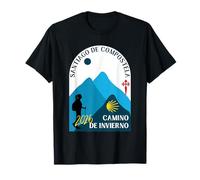 Camino de Invierno Mujer Caminando Santiago de Compostela 2026 Camiseta