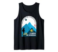 Camino de Invierno Mujer Caminando Santiago de Compostela 2026 Camiseta sin Mangas