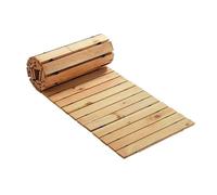 Camino de jardín de madera resistente a la intemperie, antideslizante para exteriores, pasarela enrollable de 1,5 m para patio trasero, playa, patio, Holzweg para una fácil instalación