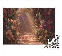 Camino de jardín mágico Puzzle 1000 Teile 52x38cm/1000pcs, - Creativo Juego Antistrés, Educativo Y Ideal para Decorar El Hogar, Regalo para Adultos Y Niños