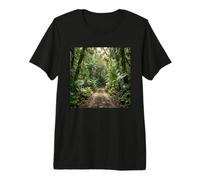 Camino de la Selva Tropical Sendero escénico denso de la Selva Camiseta Premium