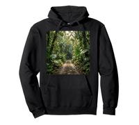 Camino de la Selva Tropical Sendero escénico denso de la Selva Sudadera con Capucha