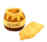 Camino de Mascotas con Capucha Redonda calmante - Plush esponjosa Anti -ansiedad Cueva de Gato y Cama para Perros con Fondo Lavable Impermeable (Lavable a máquina) M(44x35x28cm)