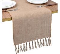 Camino de mesa arpillera yute, marcos for sillas tela granja, Mantel Individual rústico Acción Gracias for comedor, decoración del hogar(1PC A,30x220cm)