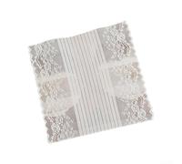 Camino de mesa blanco de 45 x 260 cm, tela de poliéster suave, lavable a máquina, no necesita planchado, decoración elegante para bodas, fiestas, banquetes y cenas diarias