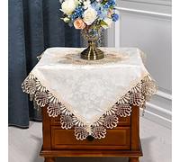 Camino de Mesa Bordado, 1 Pieza de Mantel de Mesa, Funda de Toalla(Yellow Lace)