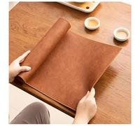 Camino de mesa de cuero, impermeable y resistente al aceite, adecuado for mesas de comedor, mesas de café, tocadores y decoración del hogar.(LIght Brown,45x180cm/17.7x70.9in)