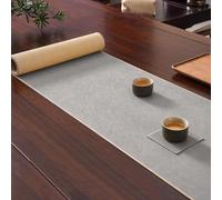 Camino de Mesa de Cuero Vintage marrón: Reutilizable, Impermeable, Antideslizante y Resistente al Calor. Disponible en Varios Largos (de 91 cm a 500 cm) para una Elegante decoración del hoga