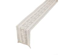 Camino de mesa de encaje bordado para mejorar tu decoración de boda, adecuado para varias celebraciones (30 x 260 cm)