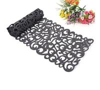 Camino de Mesa de Fieltro, Haofy Mantel Rectangular para Mesa de Comedor, 29cm x 102cm Mesa Alfombrillas con Hueca de Flores, para Decoración del Hogar y Decoración de Comedor