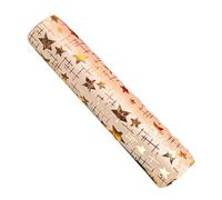 Camino de mesa de Navidad - Alfombra de Navidad 28 x 457 cm, amplia aplicación | Mantel de lentejuelas vintage con diseño dorado, rollo de tela de felpa estampado dorado para Acción de Gracias