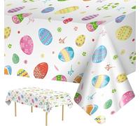 Camino de Mesa de Pascua Huevos de Pascua Mantel Antimanchas, Huevos de Pascua Mantel, Camino de Mesa Primavera Pascua, para La Mesa de La Cocina de Primavera, Decoración de Fiesta de Pascua (B)