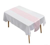 Camino de mesa de satén listo para eventos, diseñado para bodas y banquetes, aspecto suave y elegante (rosa)