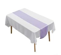 Camino de mesa de satén para eventos, hecho a medida para bodas y banquetes, diseño suave y elegante (morado)