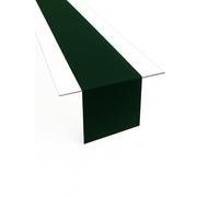 Camino de Mesa de Tejido Minimate, Moderno, Liso, Dobladillo Ancho, no Necesita Planchado, Resistente, Lavable hasta 60 °C, Apto para Secadora, Cocina y salón. Tamaño y Color a Elegir (Verde Oscuro