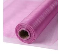 Camino de mesa de tela de 30 m x 30 cm, rollo de tul de organza, transparente, paño decorativo elegante para boda, silla, decoración de mesa, manualidades (malva)