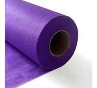 Camino de mesa de tela no tejida, cinta de mesa, mantel decorativo, versátil, 0,3 × 25 m, 30 g/㎡, púrpura, para bodas, cumpleaños, fiestas, decoración de mesa elegante y fácil de personalizar