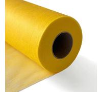 Camino de mesa de tela no tejida, cinta de mesa, mantel decorativo, versátil, 30 cm x 25 m, dorado, para bodas, cumpleaños, fiestas, decoración de mesa, elegante y fácil de personalizar