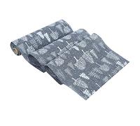 Camino de Mesa Impreso de poliéster navideño, decoración para Banquetes en el hogar (Árbol de Navidad Gris Estilo C.)